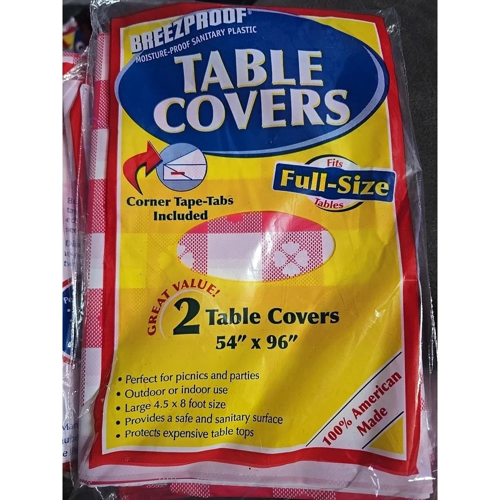 NEW BREE PROOF PARTY TABLE COVER 54